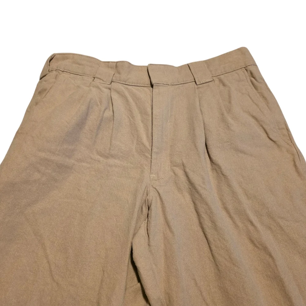 Dickies Khaki Regular Taper Pleated Pants Size 34W/32L